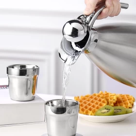 Thermal Coffee Carafe 2L Stainless Steel Vacuum Insulated Jug for Hot and Cold