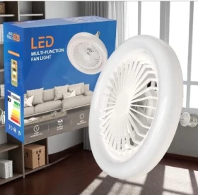 Modern E27 LED Ceiling Fan – Light & Air in One Elegant Design