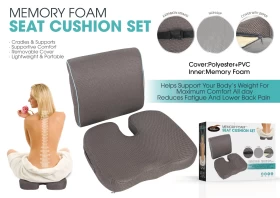 Memory Foam Seat Cushion Set