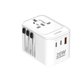 LDNIO Z9 3 USB Ports 20W GaN Travel Adapter