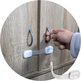 Child Proof Locks for Cabinets, Drawers & Appliances No Drilling