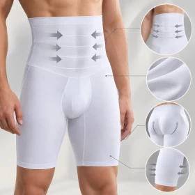 Men Body Shaper Shorts Slimming Underwear High Waist Compression