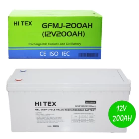 HI TEX 200Ah Solar Gel Battery – 12V Deep Cycle Power Storage