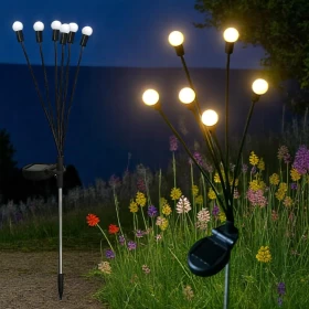Solar Garden Lights Powered Firefly Lamp