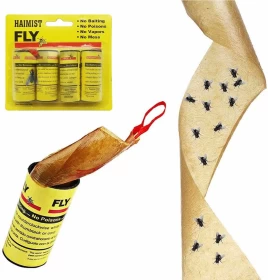 Sticky Fly Trap 4 Rolls Pack, Mosquito Catcher Killer-70cm