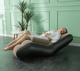 Portable S-Shaped Inflatable Lazy Sofa Chair