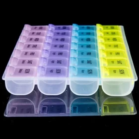 Tablet Pill Box Holder Medicine Storage Organizer