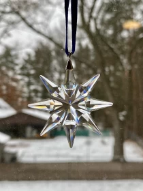 Crystal Snowflake Car Hanging Pendant