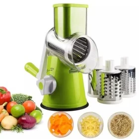 Vegetable Cutter Tabletop Drum Grater 3 Blades