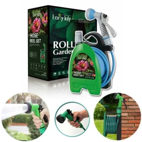 Early Jule Mini Garden Hose Reel Set – 10m | Compact, Portable & Easy Watering
