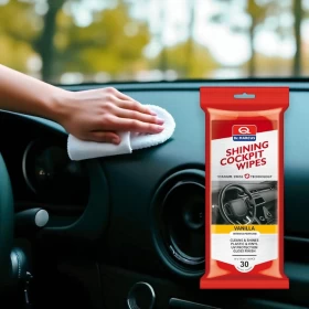 Dr. Marcus Dashboard Vanilla Cleaning Wipes Plastic Vinyl-30Psc