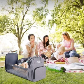Baby Bag for Mom – Diaper Backpack with Changing Station & Large Capacity