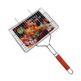 Portable BBQ Meat Burger Fish Grilling Basket