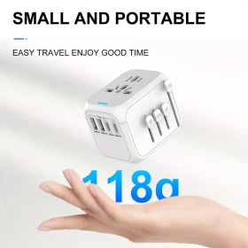 Universal Travel Adapter with USB C and USB A Port