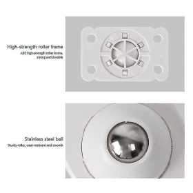 4 pcs Adhesive Swivel Casters Furniture Wheel