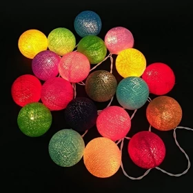 LED Cotton Thread Balls 12 balls 3 meter