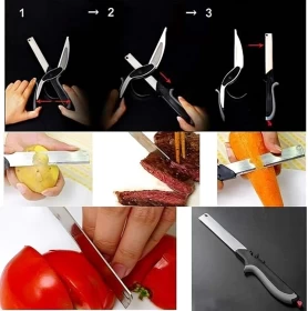 Kitchen Food Scissors Slicer Smart Cutter