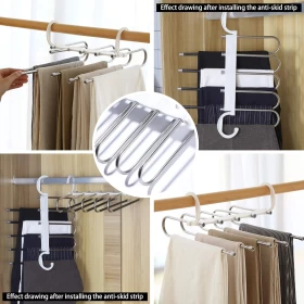 Multi-Layer 5 in 1 Pants Hangers Aluminum