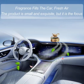 Rotatable Solar Air Freshener with Essential oil