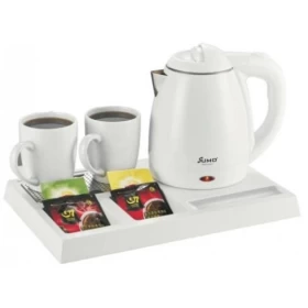 Sumo Electric Hotel Kettle With Ceramic Cups White 1.2L-White