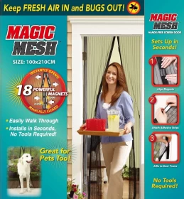 Magic Mesh Hands-free Magnetic Screen Door