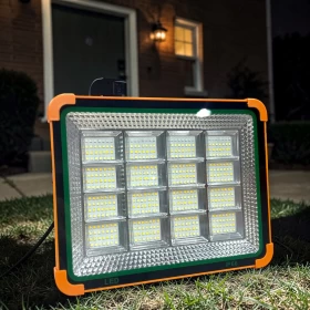 Solar Rechargeable LED Work Light With Detachable Panel Outdoor-Big Size