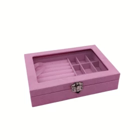 Box Jewelry Storage Case with Safety Lock