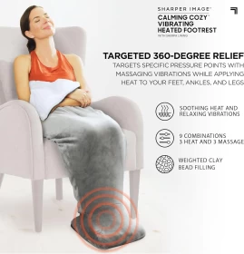 Sharper Image Calming Cozy Deluxe Massaging Heating Wrap 9 Combination settings.