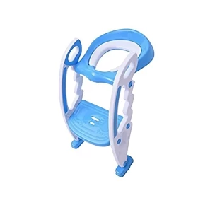 Portable Adjustable and Foldable Potty Training Seat with Ladder for Kids