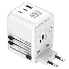 LDNIO Universal Travel Adapter with USB C and USB A 3 Port Z8 -2000WATT