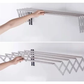 wall mounted folding clothes drying rack