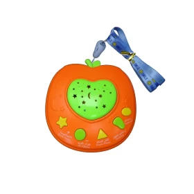 Apple Shape Learning Holy Quran Machine LED Light Projector Kids Educational Toy - Orange