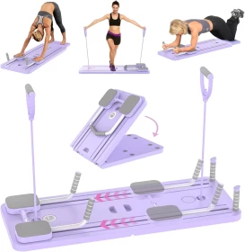 Pilates Reformer Machine – 5-in-1 Multifunctional Abdominal Board with LED Counter