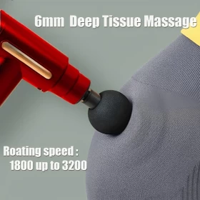 Mini Recharge Massage Gun with 4 Massage Heads