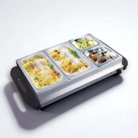 Sumo Electric Buffet Food Warmer Tray With 4 Compartments -300W