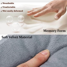 Orthopedic Seat Memory Foam Cushion Lumbar 20W