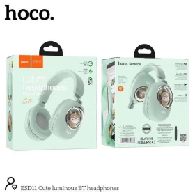 سماعة HOCO ESD11 بلوتوث مضيئة – تصميم لطيف وصوت رائع مع أضواء LED