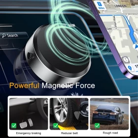 Vacuum Magnetic Suction Cup Phone Mount