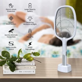 Electric Mosquito Zapper with Charging Base