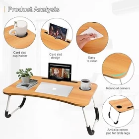 Non Slip Foldable Legs Laptop Bed Desk-50cm
