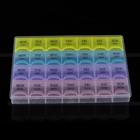 Tablet Pill Box Holder Medicine Storage Organizer