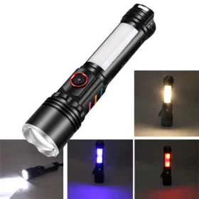 High Power LED Flashlight Zoomable Torch